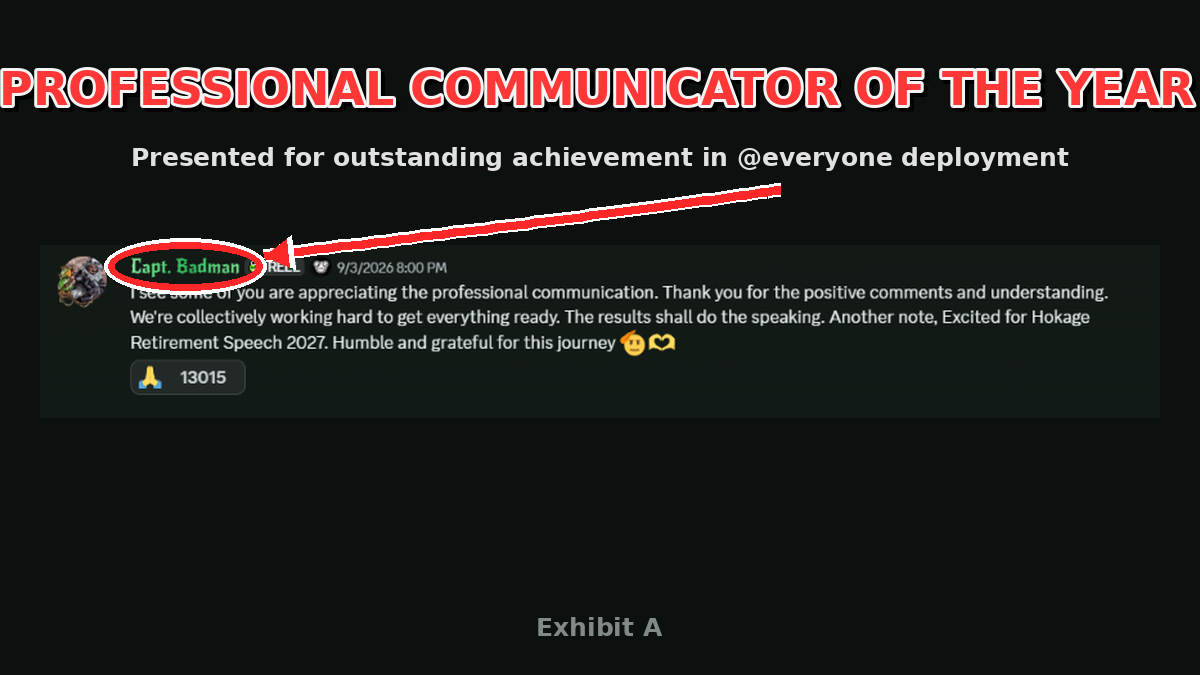 Professional Communicator of the Year award, Exhibit A